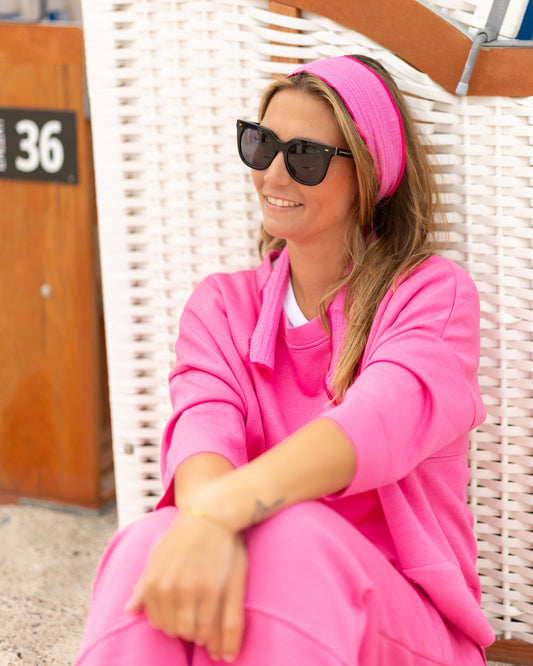 Musselin Haarband Pink