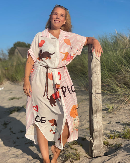 Hemdblusenkleid "Dackelliebe"