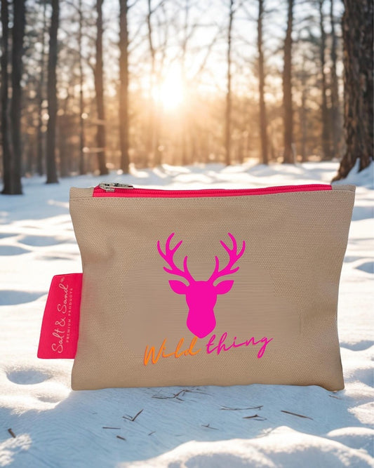 Kosmetiktasche aus Baumwoll Canvas l Beige Wild Thing