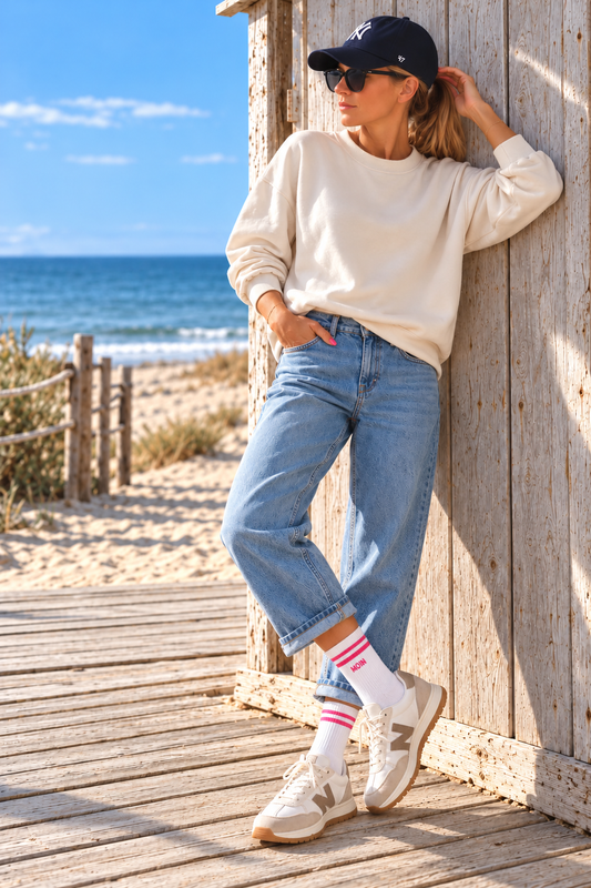 Tennissocken „MOIN“ – Küstenliebe für deine Füße