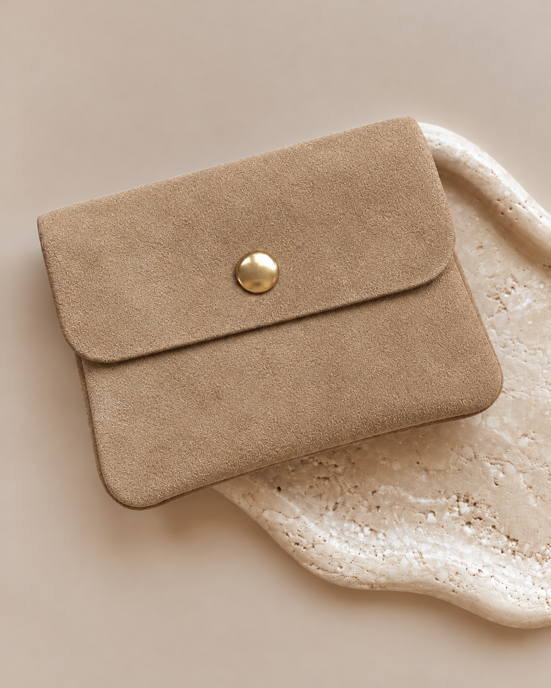 Kleine Geldbörse - beige