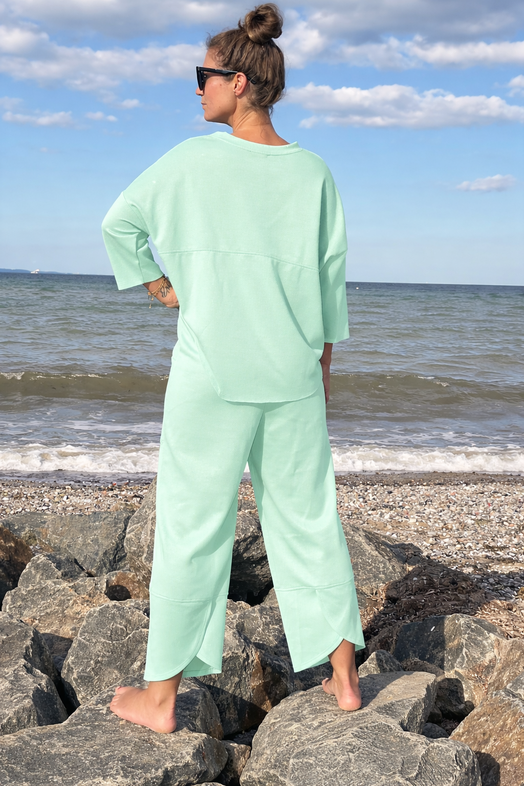 Cosy Zweiteiler aus Viskose mint