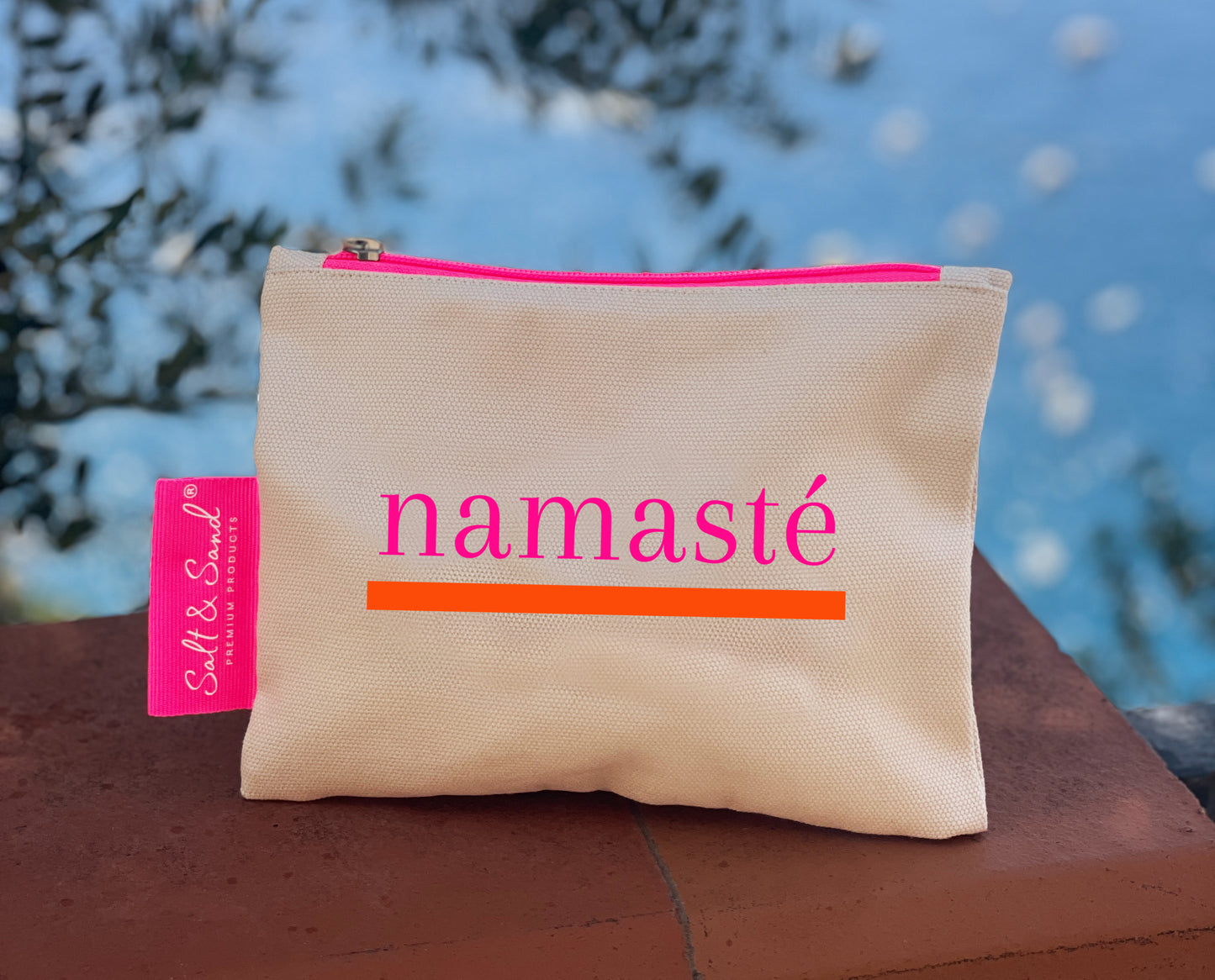 Kosmetiktasche aus Baumwoll Canvas l Beige Namasté