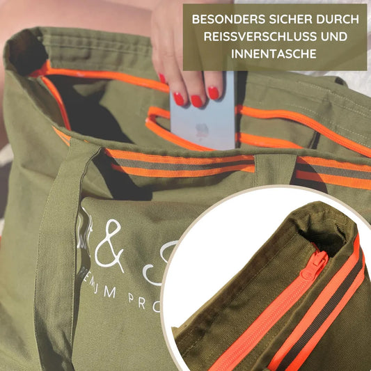 Canvas Shopper Tasche khaki Salt & Sand
