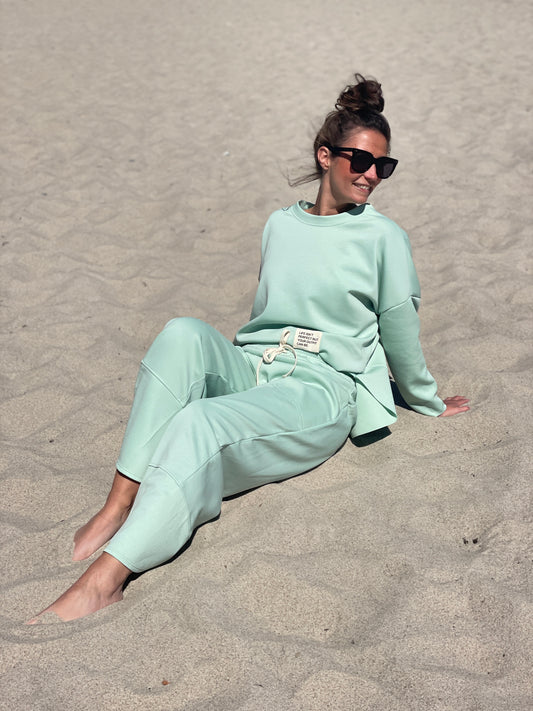 Cosy Zweiteiler aus Viskose mint