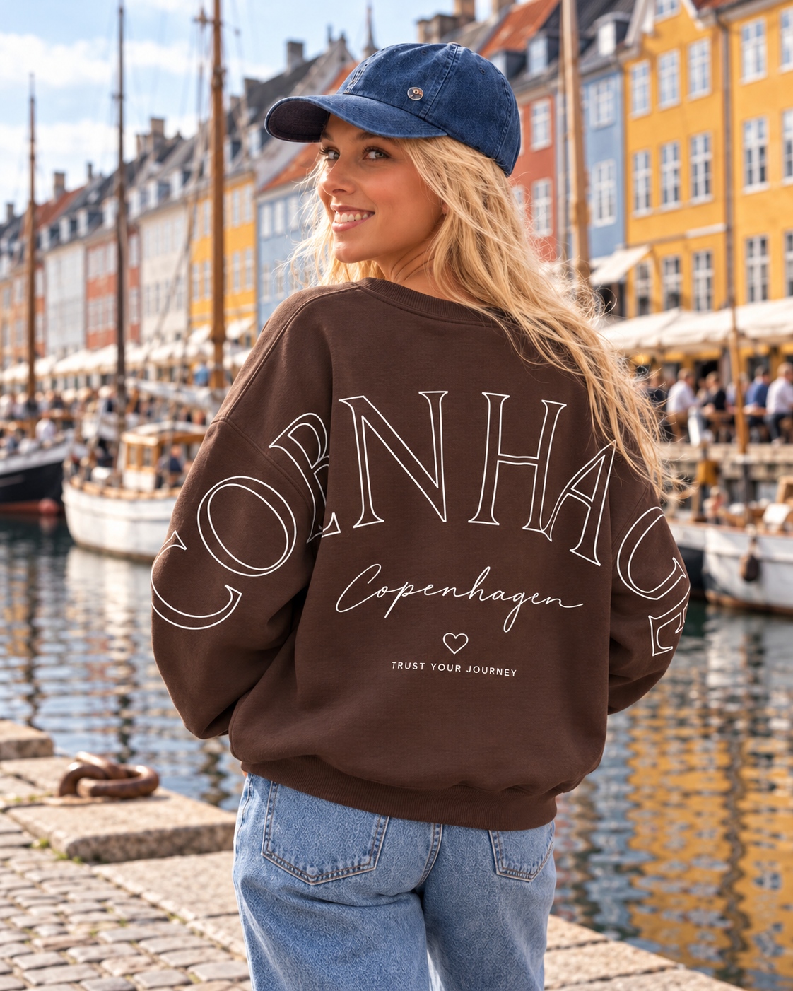 Oversize Sweatshirt Copenhagen – Braun