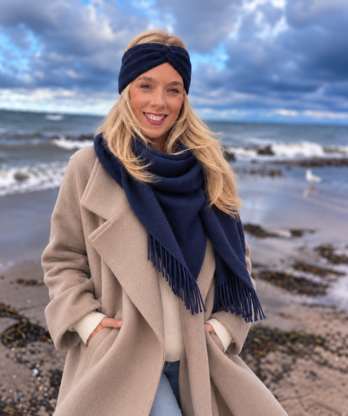Kaschmir-Stirnband Classic – 100 % Kaschmir