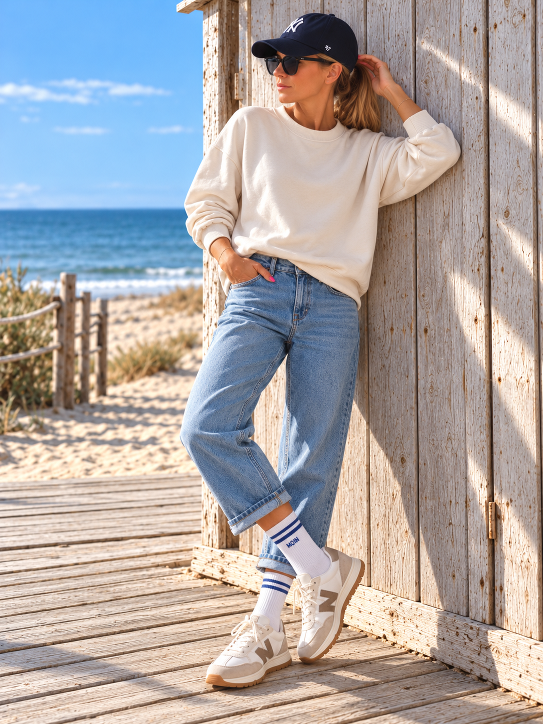 Tennissocken „MOIN“ – Küstenliebe für deine Füße