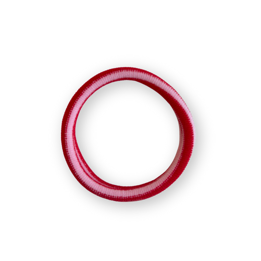 Haargummi Lulu – Rosa-Rot gestreift