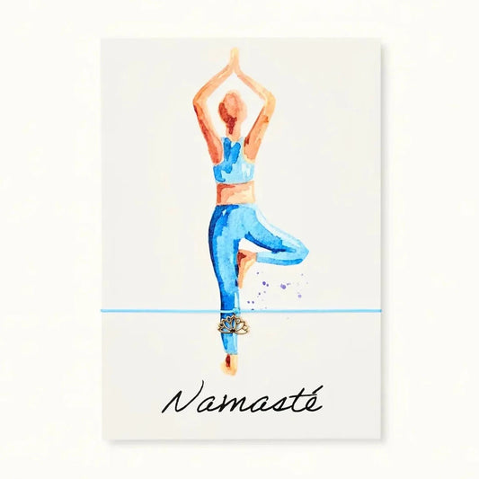 Namasté – Geschenkarmband mit Botschaft & Karte
