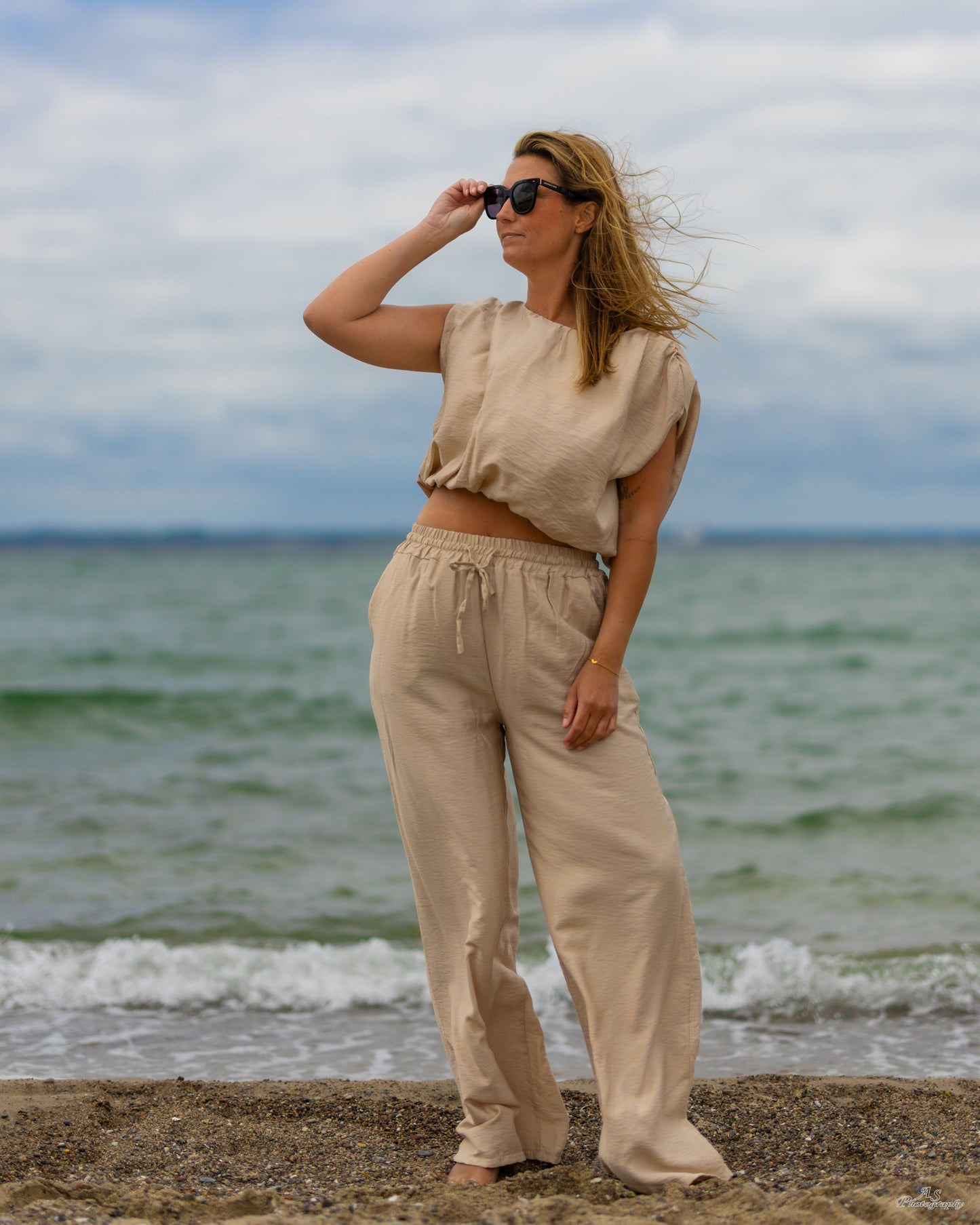 The Beach Club Set Hose mit Top beige