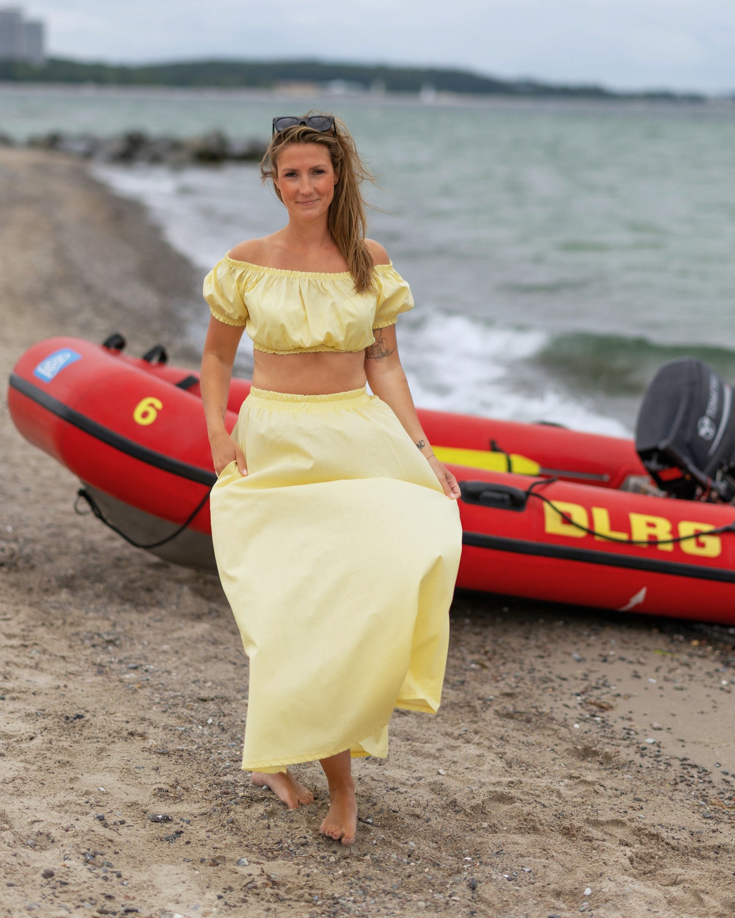 Summer Breeze Set Rock mit Top butter yellow