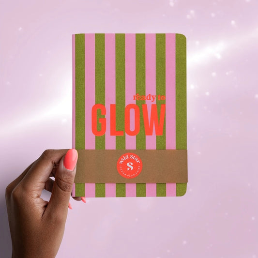A6 Notizbuch „Ready to Glow“ – Rosa & Neonkoralle