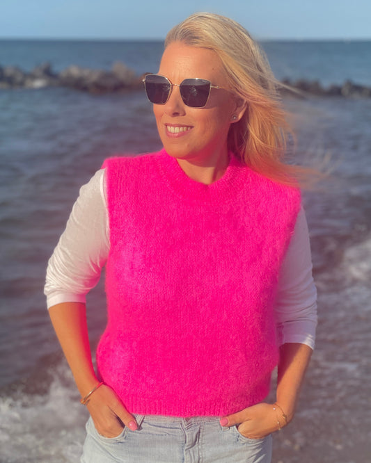 Pullunder – 80 % Kid Mohair - Pink
