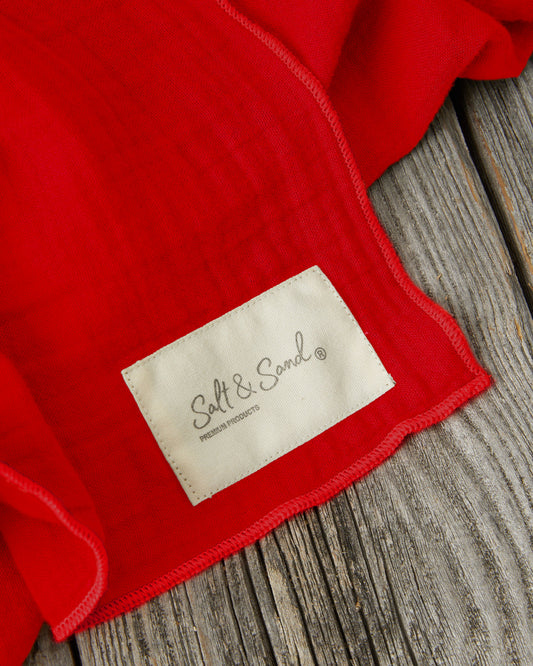 Musselin Tuch Damen l Rot