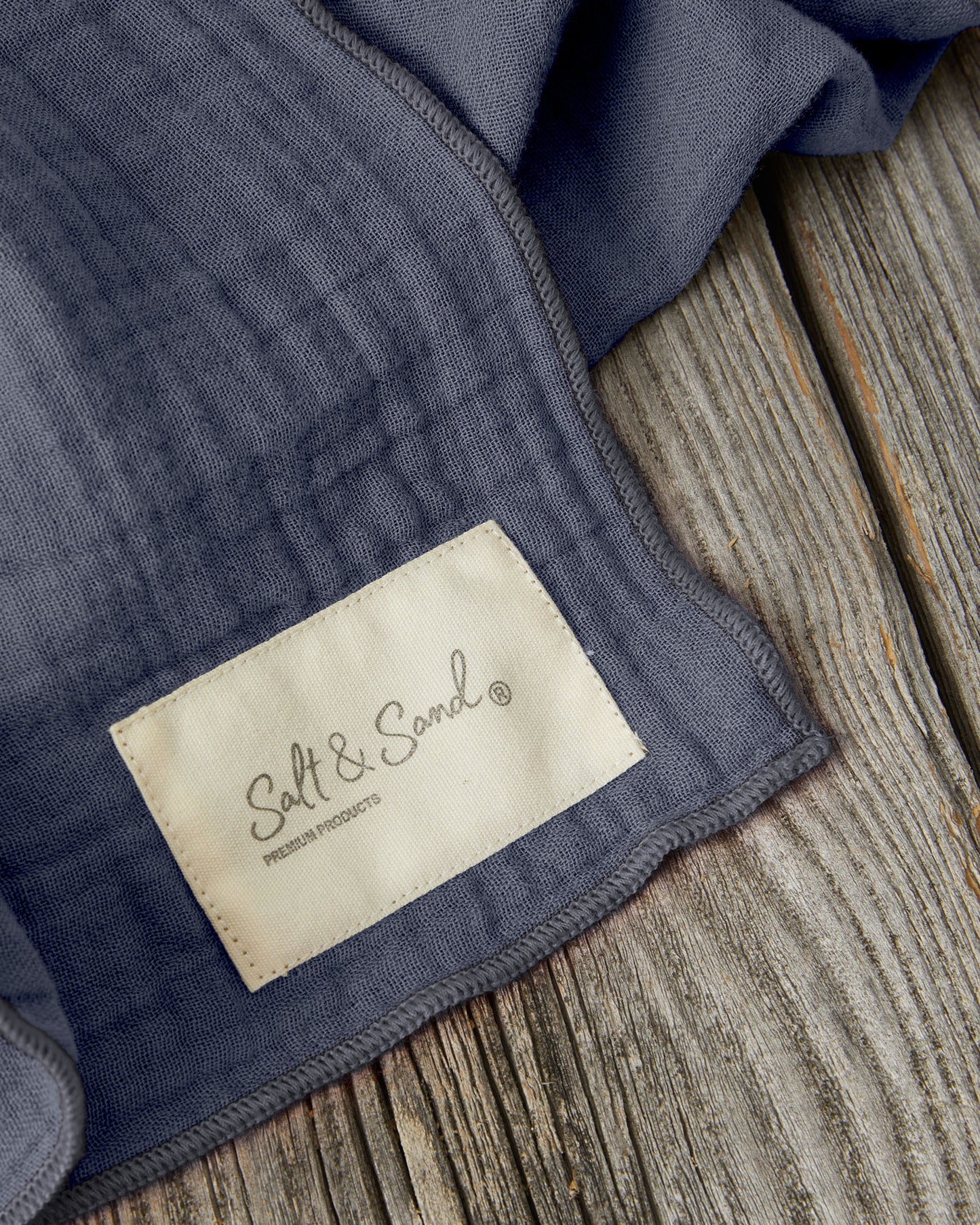 Musselin Tuch Damen l Jeansblau