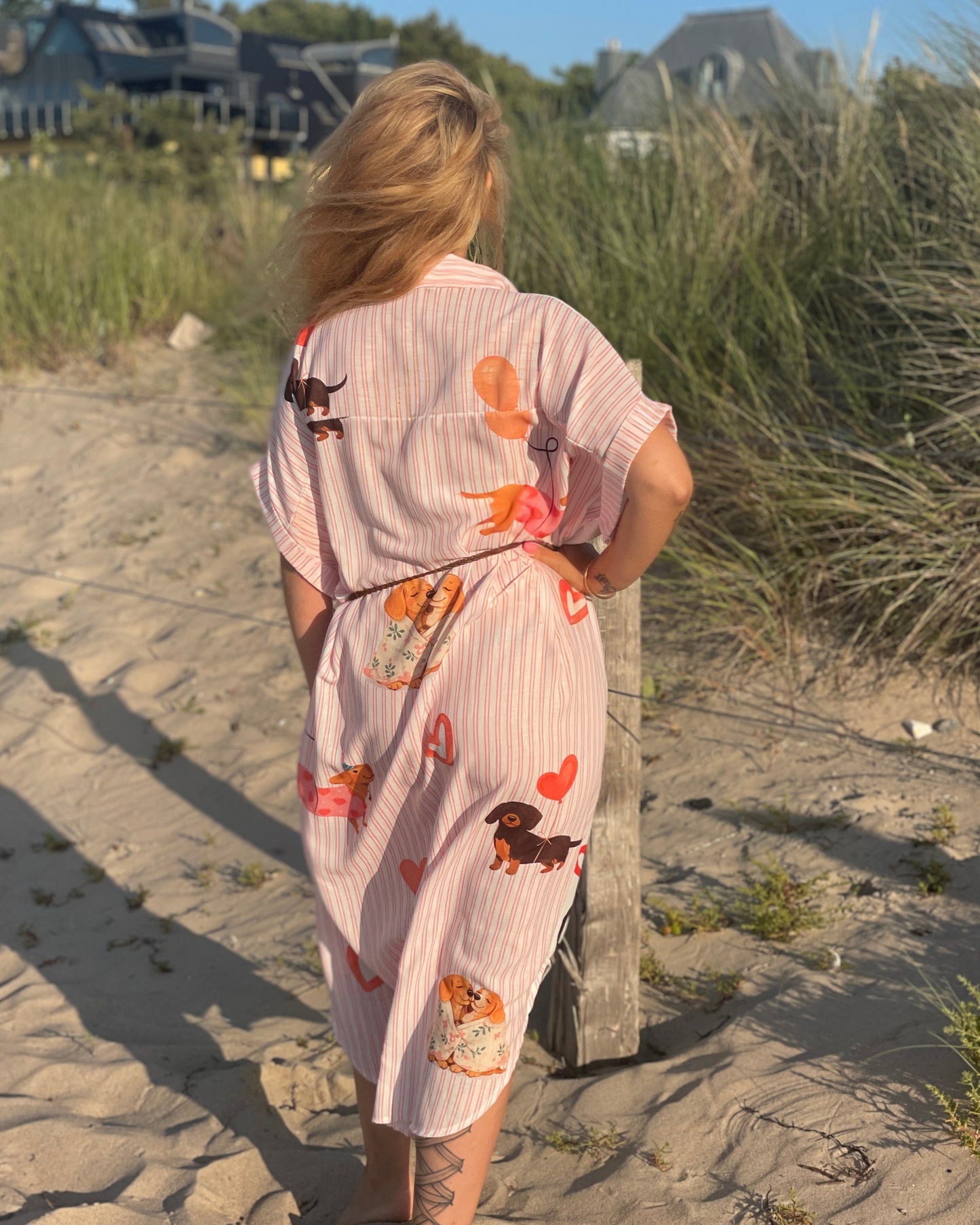 Hemdblusenkleid "Dackelliebe"