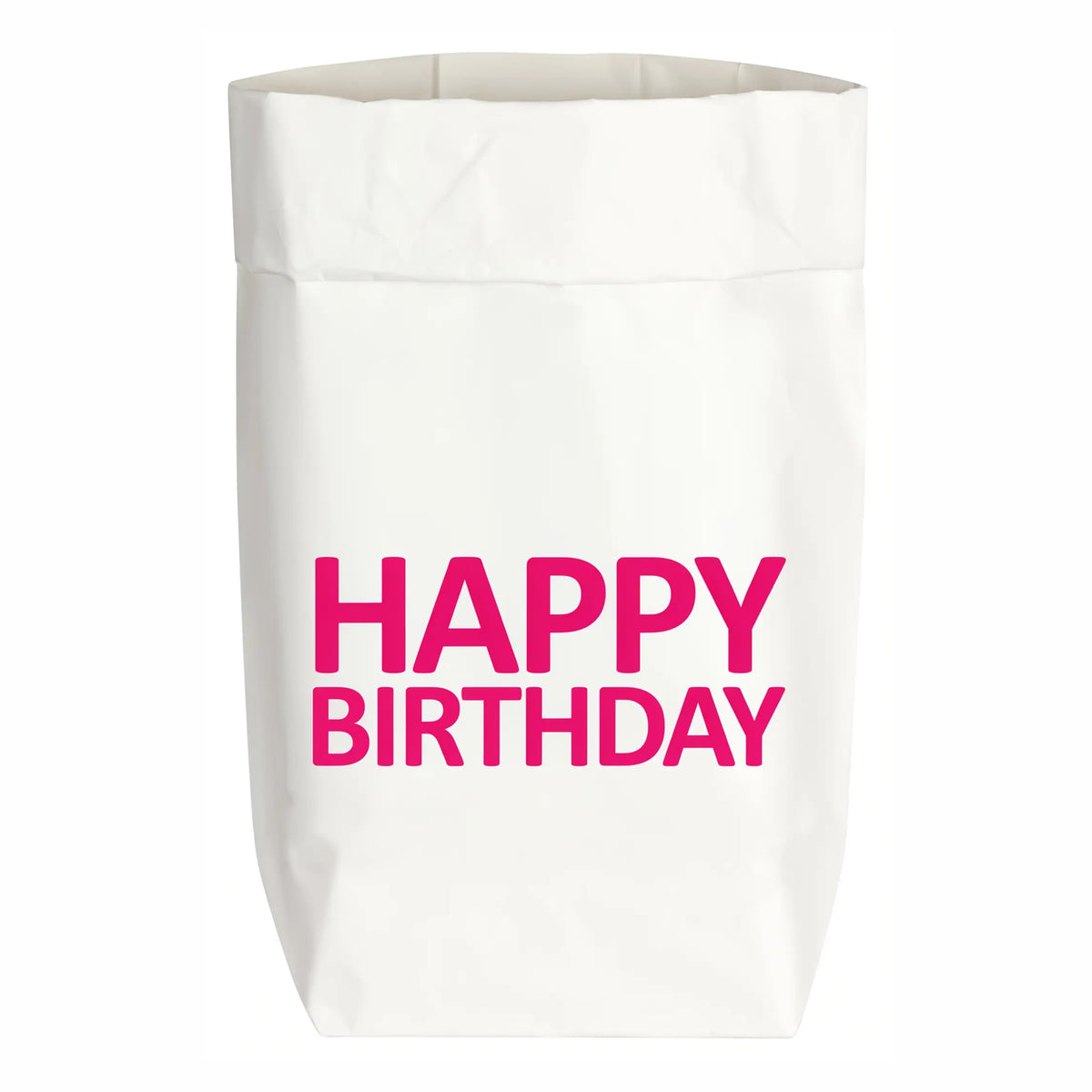 Geschenktüte Happy Birthday – Geburtstagsfreude in Neonpink