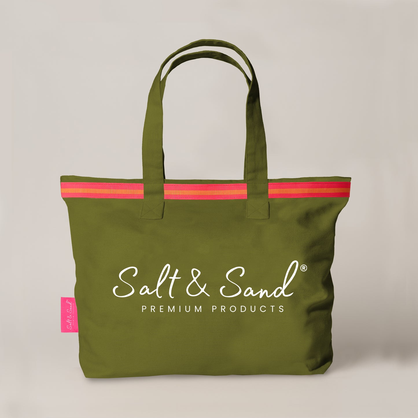 XL Canvas Shopper Strandtasche oliv Salt & Sand