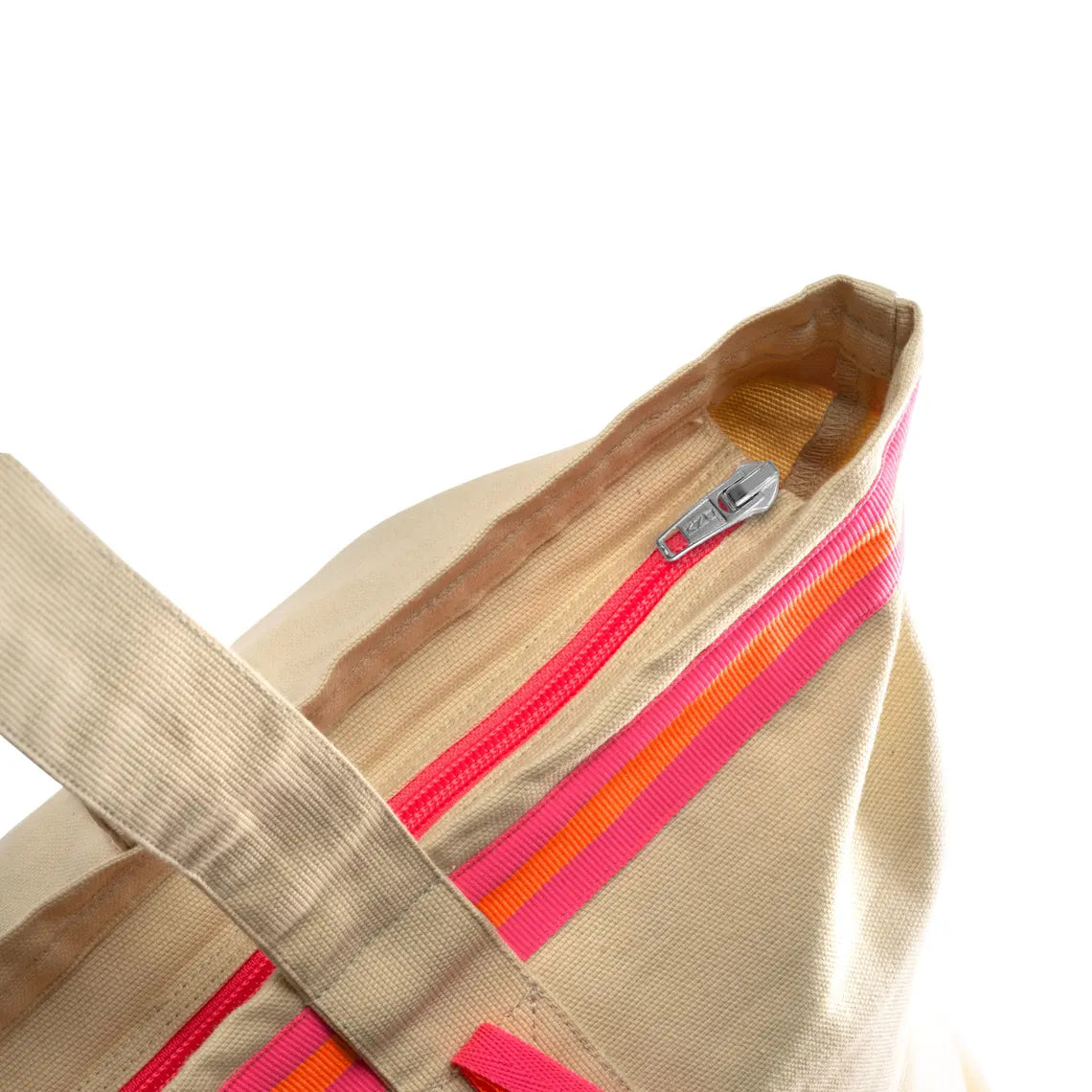 XL Canvas Shopper Strandtasche beige MEER Glück