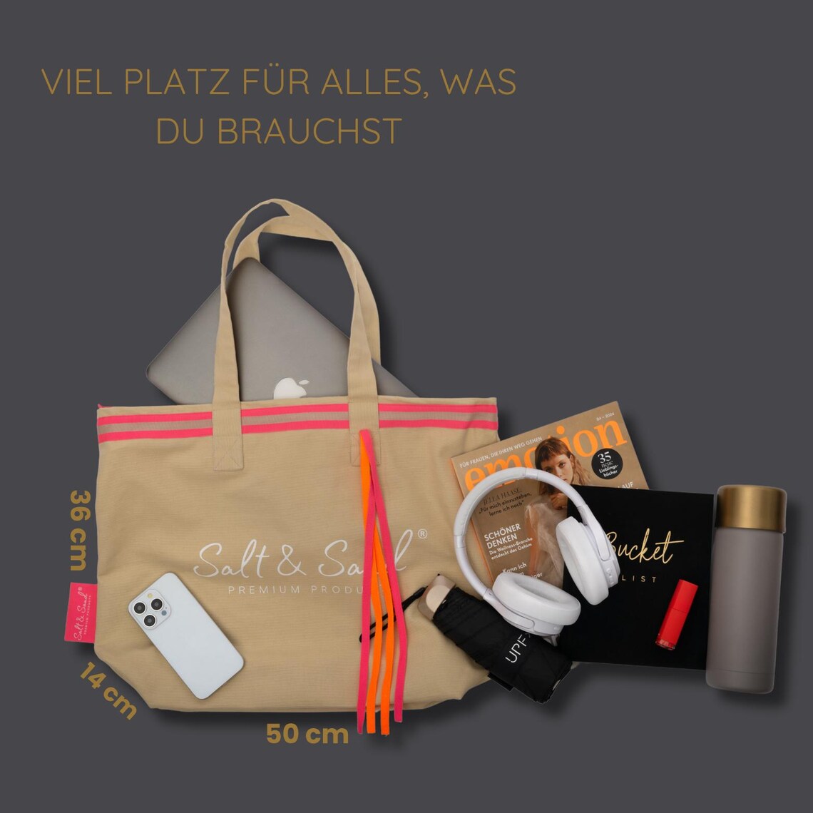 Canvas Shopper Tasche sand Salt & Sand