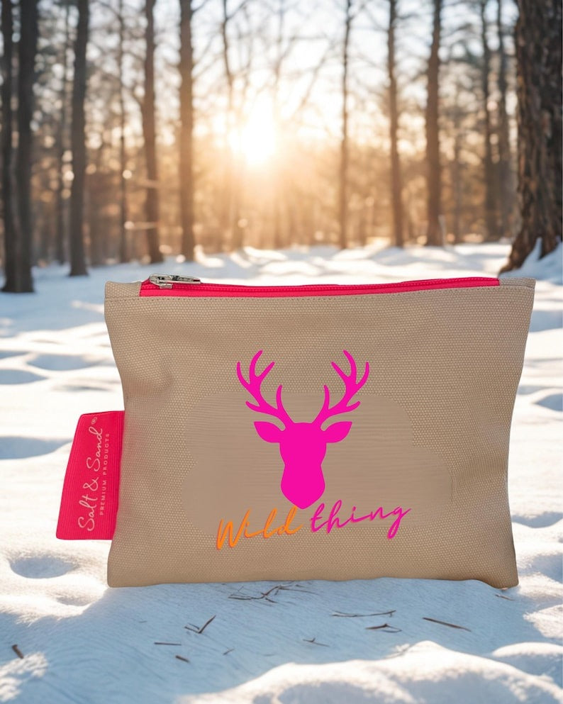 Kosmetiktasche aus Baumwoll Canvas l Beige Wild Thing