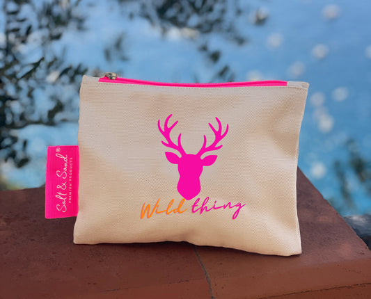 Kosmetiktasche aus Baumwoll Canvas l Beige Wild Thing