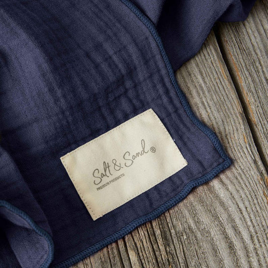 Musselin Tuch Damen l Blau