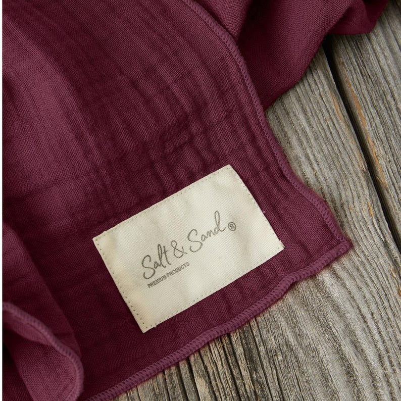 Musselin Tuch Damen l Bordeaux