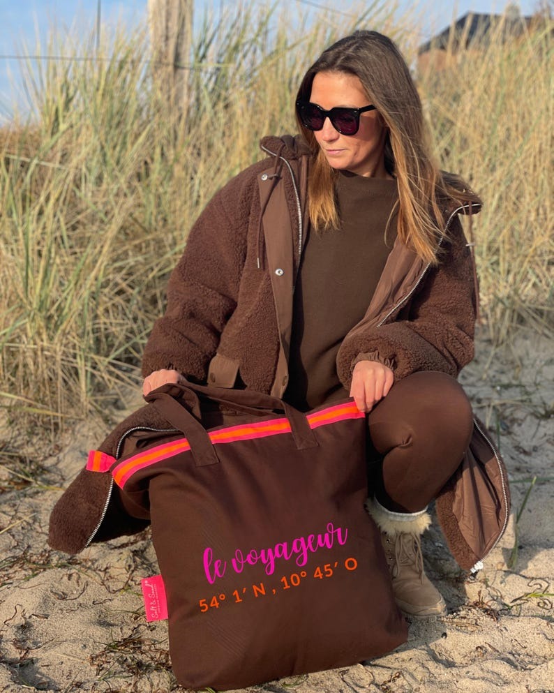 Canvas Shopper Tasche braun Le Voyager