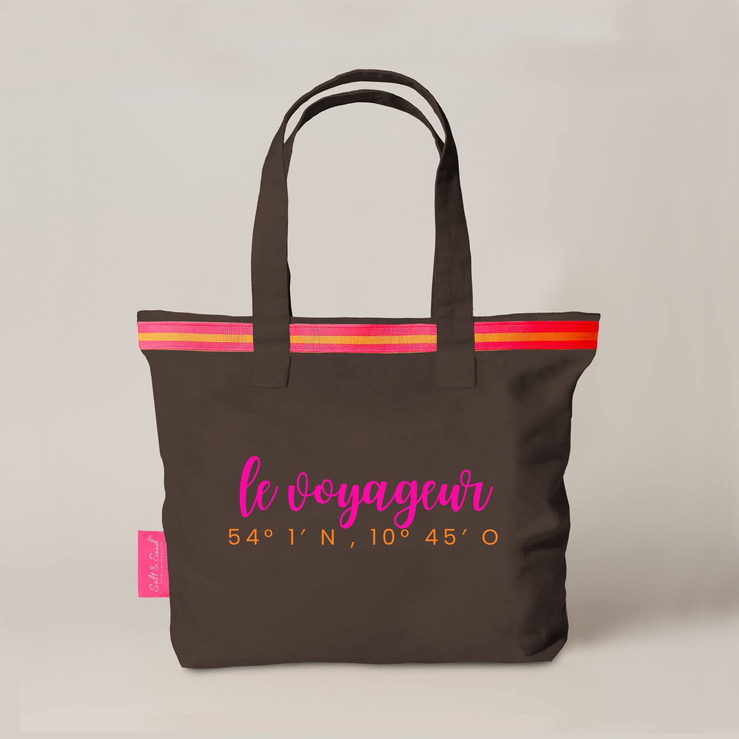 Canvas Shopper Tasche braun Le Voyager