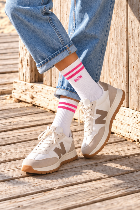 Tennissocken „MOIN“ – Küstenliebe für deine Füße