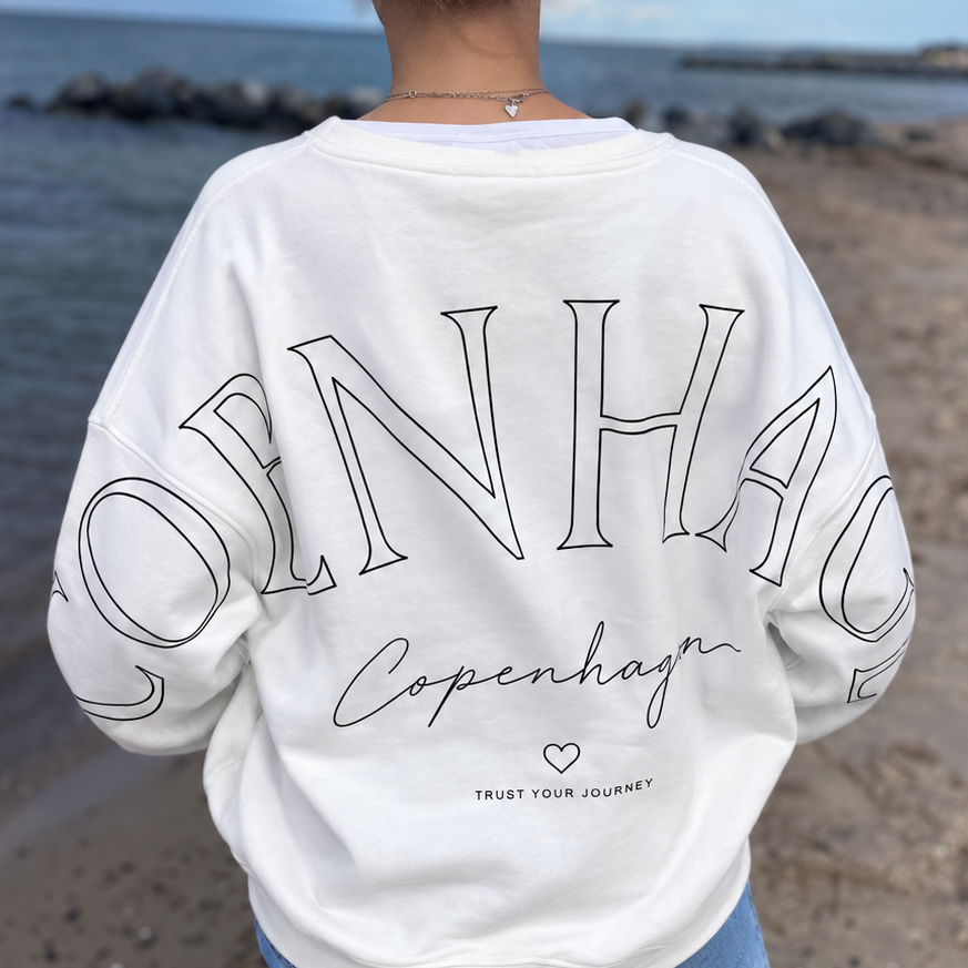 Oversize Sweatshirt Copenhagen – Weiss