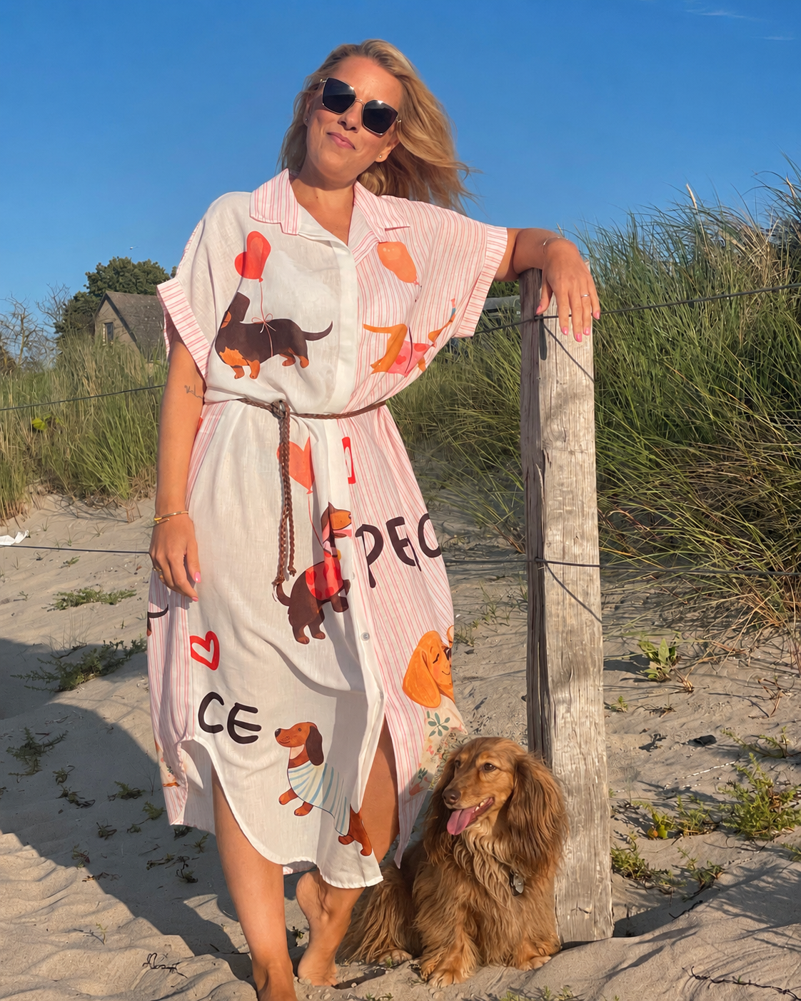 Hemdblusenkleid "Dackelliebe"
