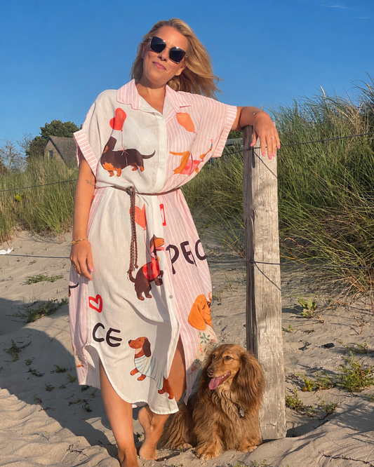Hemdblusenkleid "Dackelliebe"