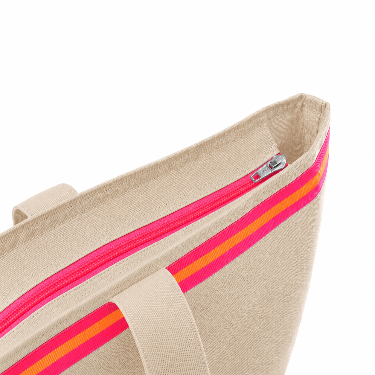 Canvas Rucksack Damen l beige Dackel