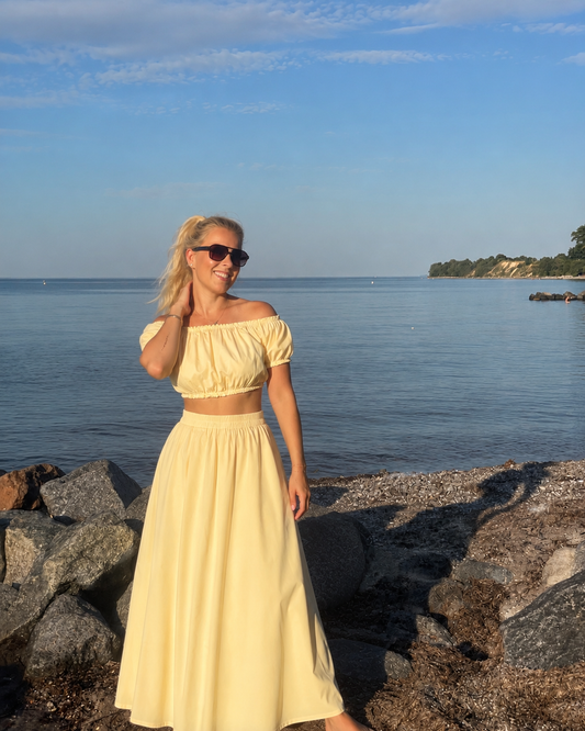 Summer Breeze Set Rock mit Top butter yellow