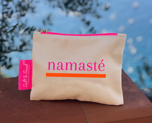 Kosmetiktasche aus Baumwoll Canvas l Beige Namasté