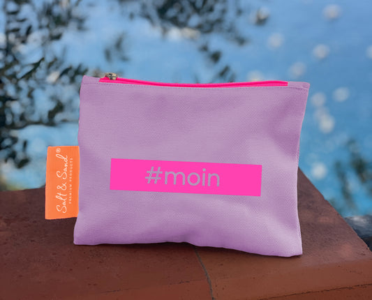 Kosmetiktasche aus Baumwoll Canvas l Lavendel Moin