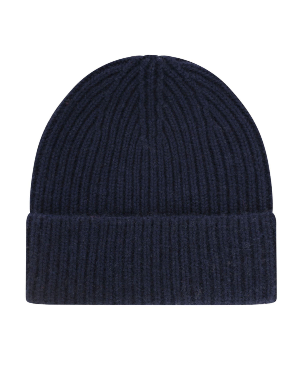 Kaschmir-Strickmütze in Marine Blau