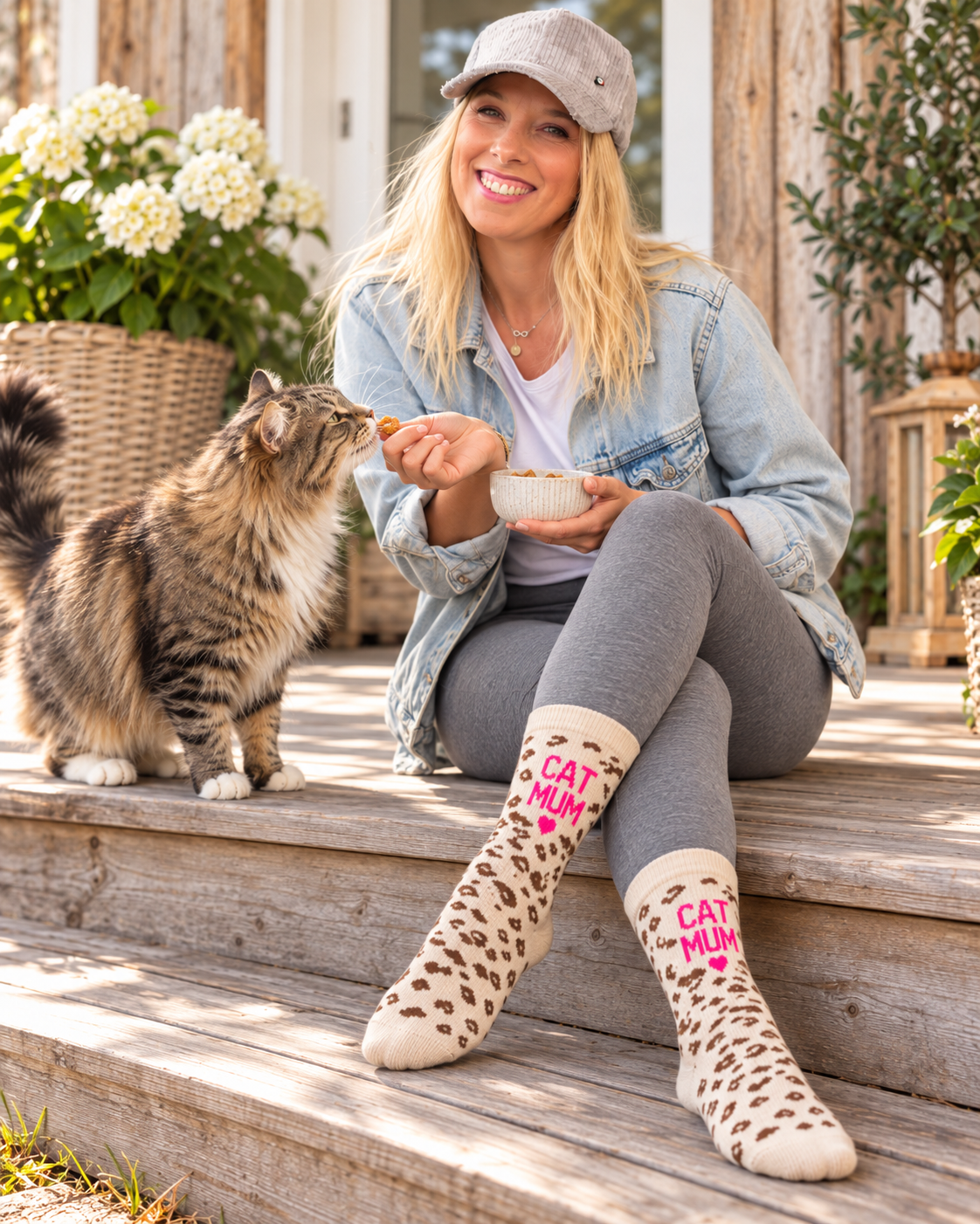 Cat Mum Socken Leo – Pink