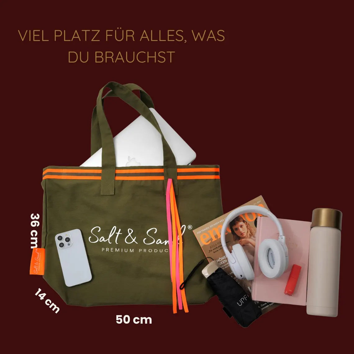 Canvas Shopper Tasche khaki Salt & Sand