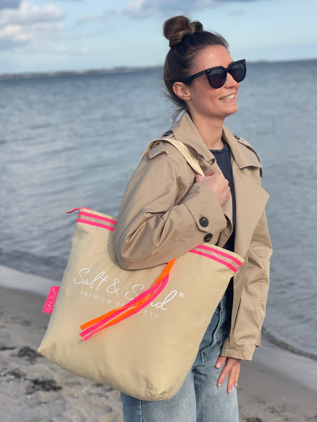Canvas Shopper Tasche warm beige Salt & Sand