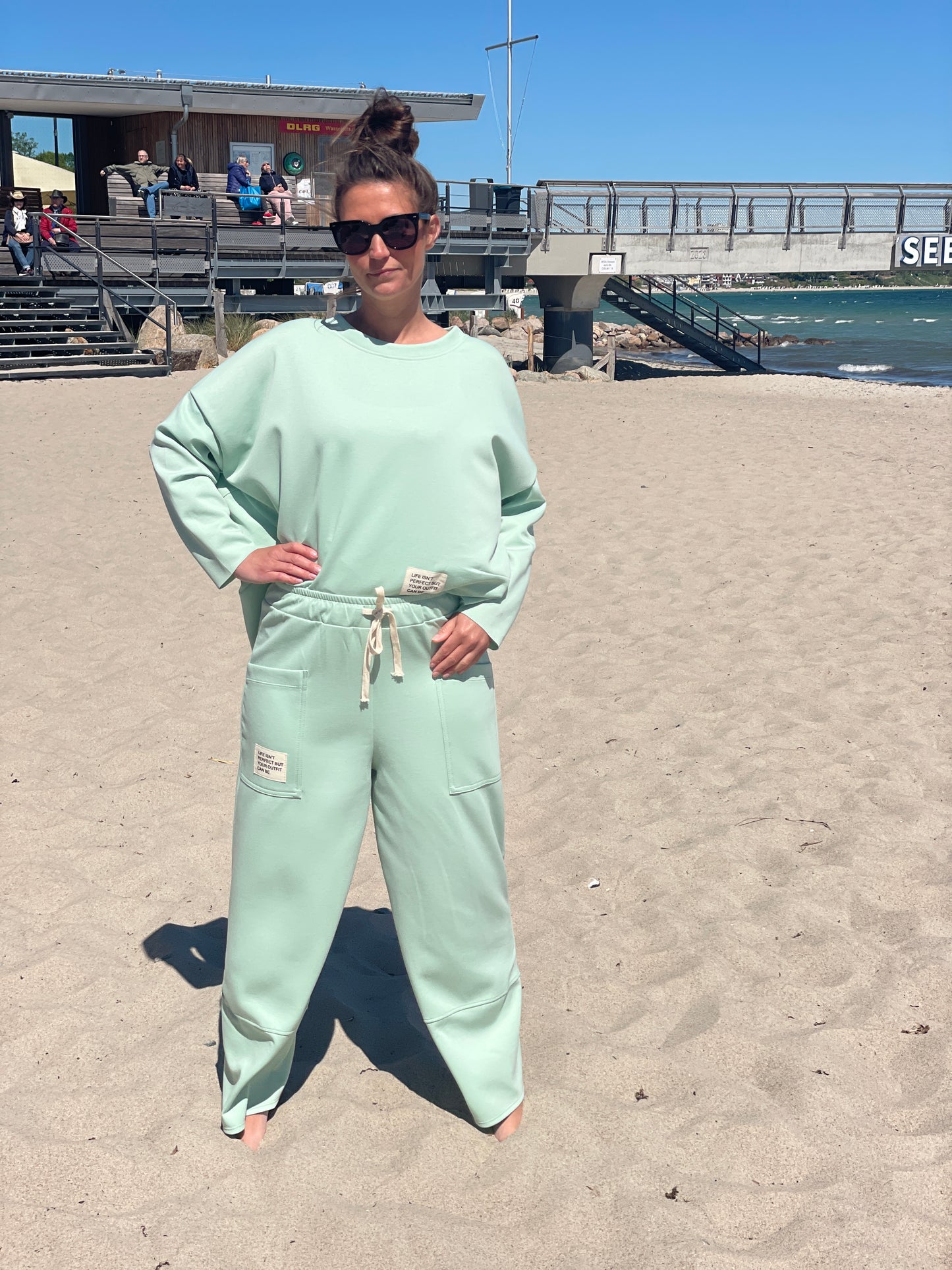 Cosy Zweiteiler aus Viskose mint