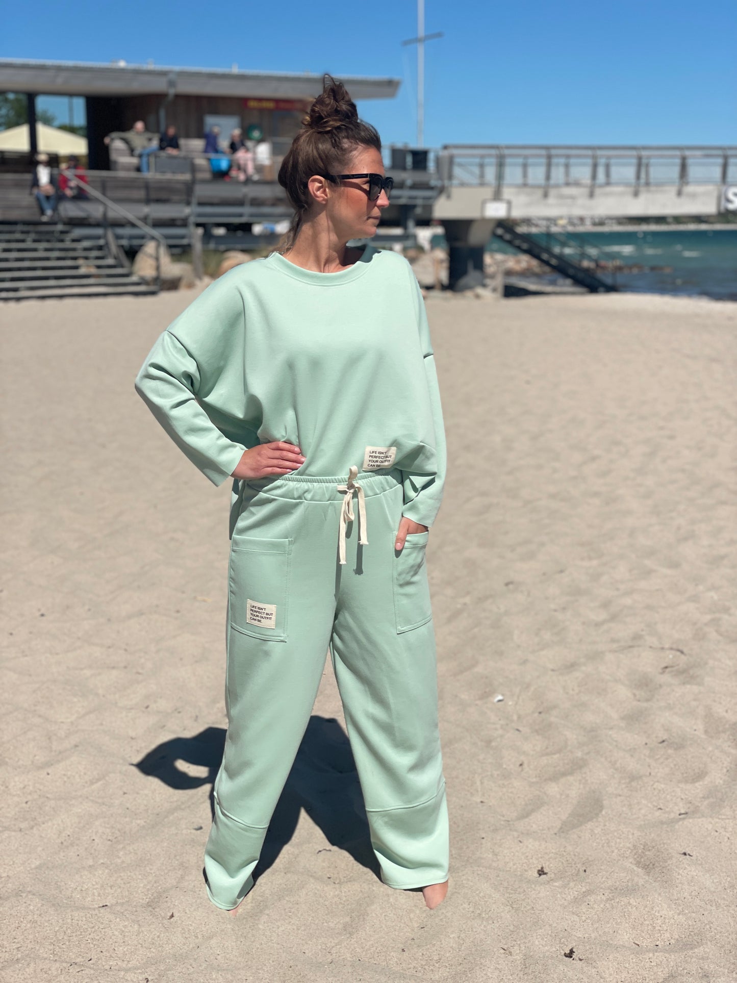 Cosy Zweiteiler aus Viskose mint