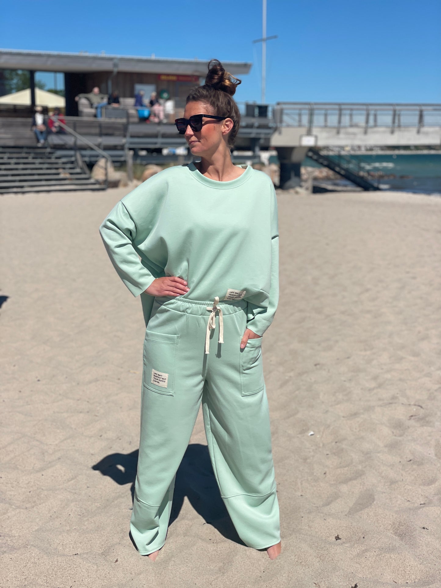 Cosy Zweiteiler aus Viskose mint