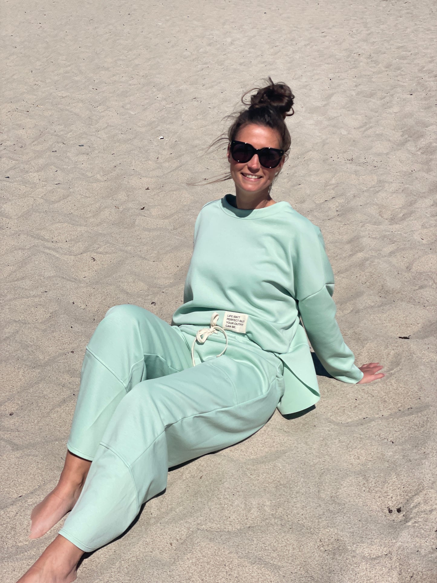 Cosy Zweiteiler aus Viskose mint