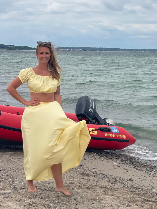 Summer Breeze Set Rock mit Top butter yellow
