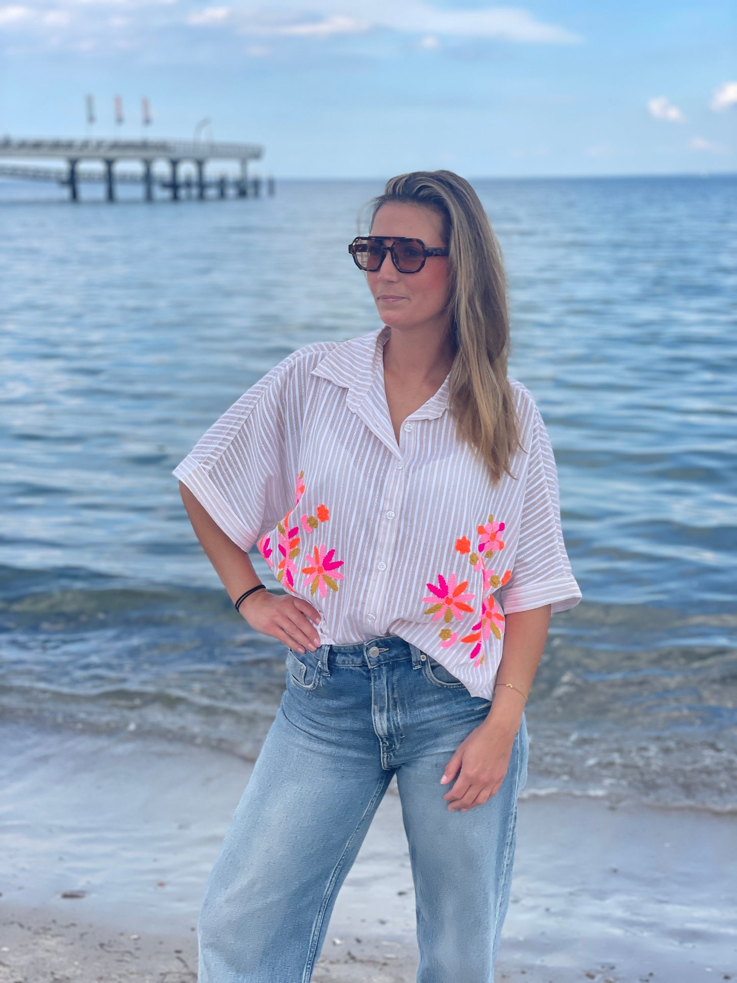Bluse Coastal Blossom