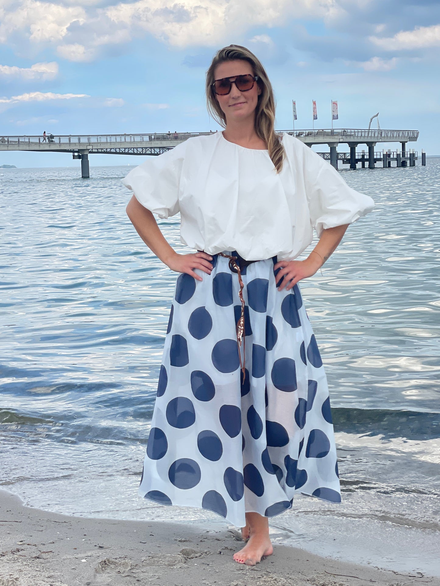 The Dotty Beach Set - Navy Dots